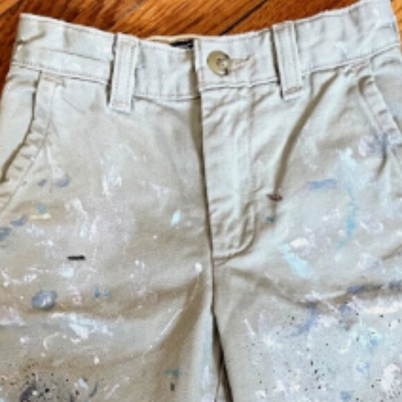 Ralph Lauren Paint Splatter Chino Pants Boys Size 4T/4 nwt - Picture 2 of 5